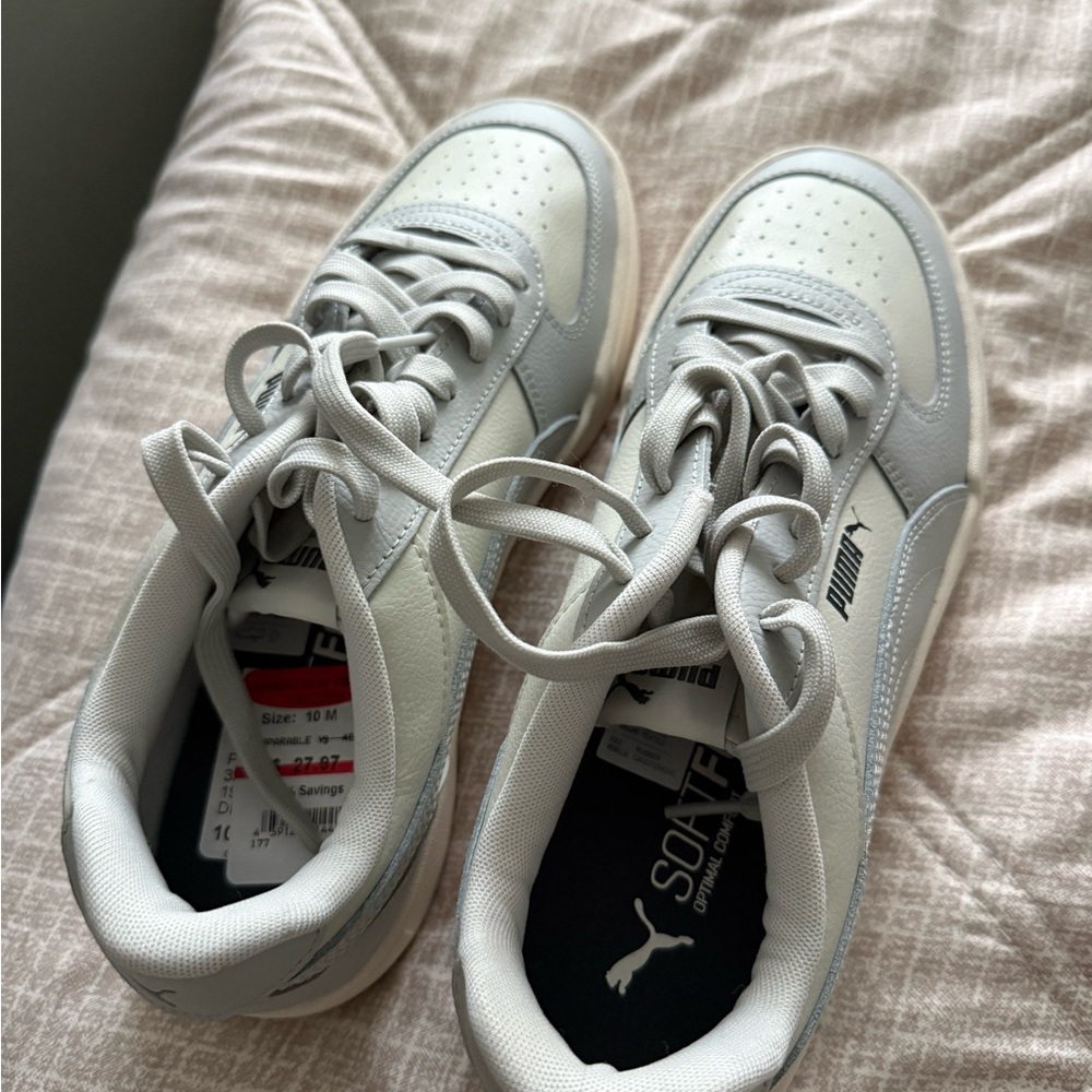 Puma Light Gray Athletic Shoes